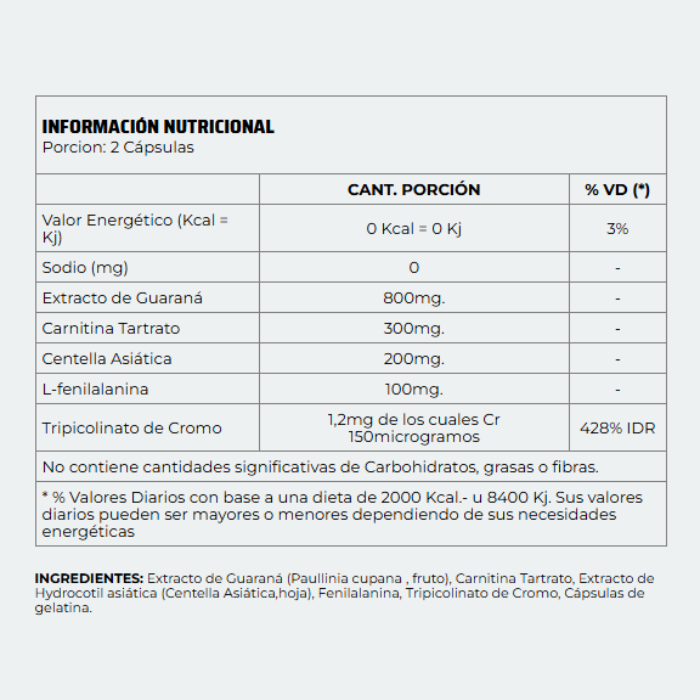 LIPOZERO X 60 CÁPSULAS NUTREMAX