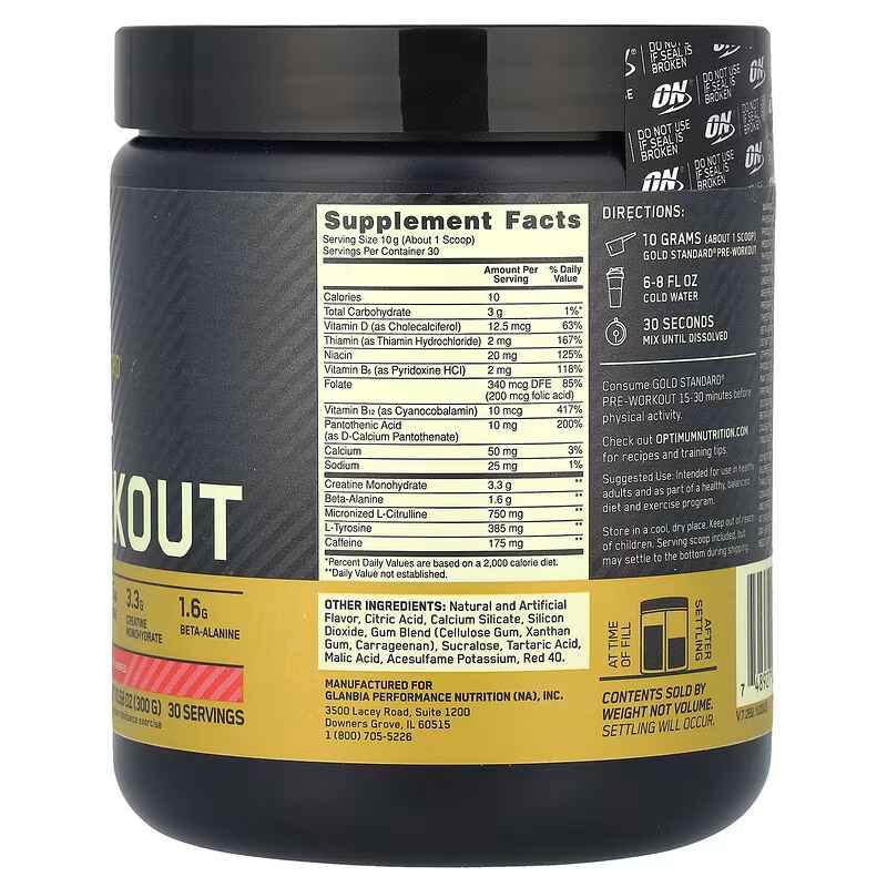 PRE-WORKOUT 300G ON OPTIMUM NUTRITION