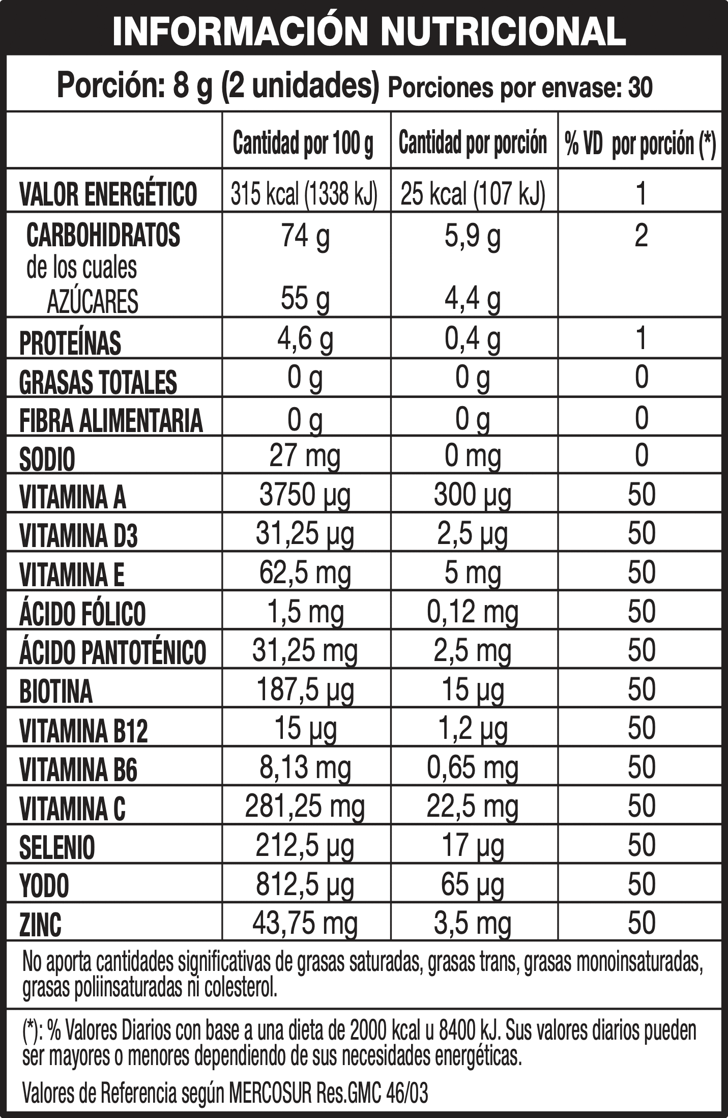 GOMITA SIMPLE VITALIDAD 60Un