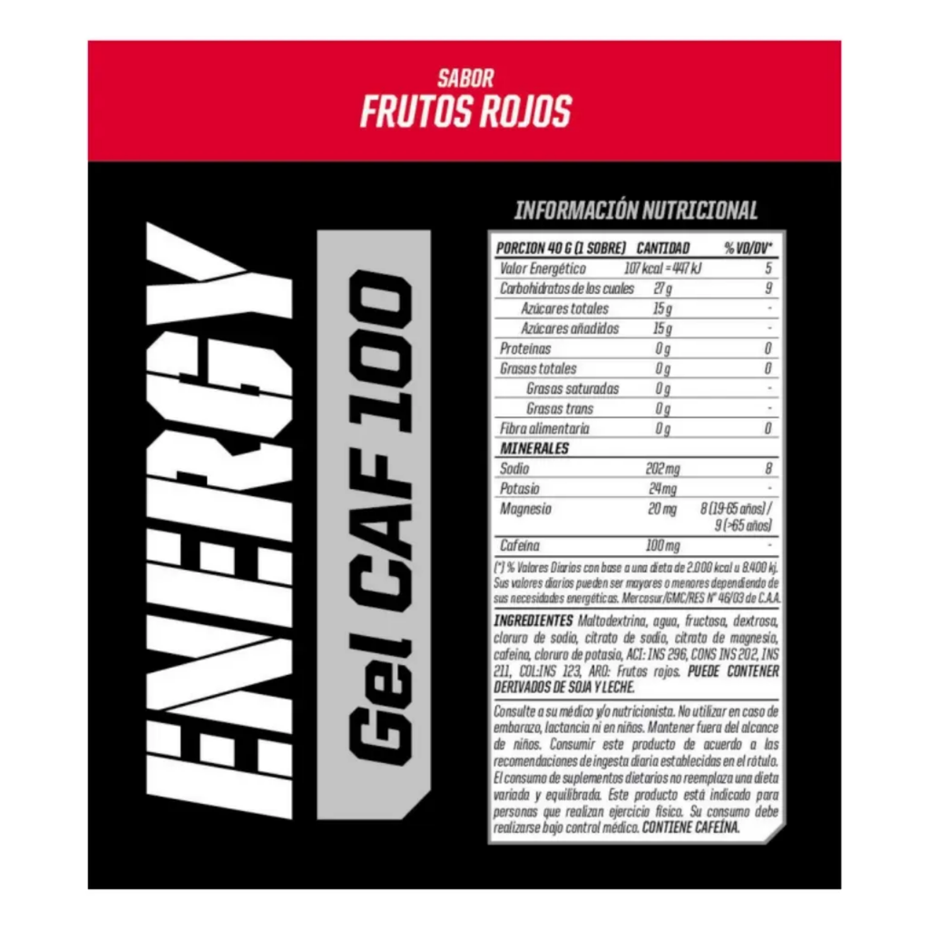 CAJA x 12 GELES ENERGY CAF100 MERVICK