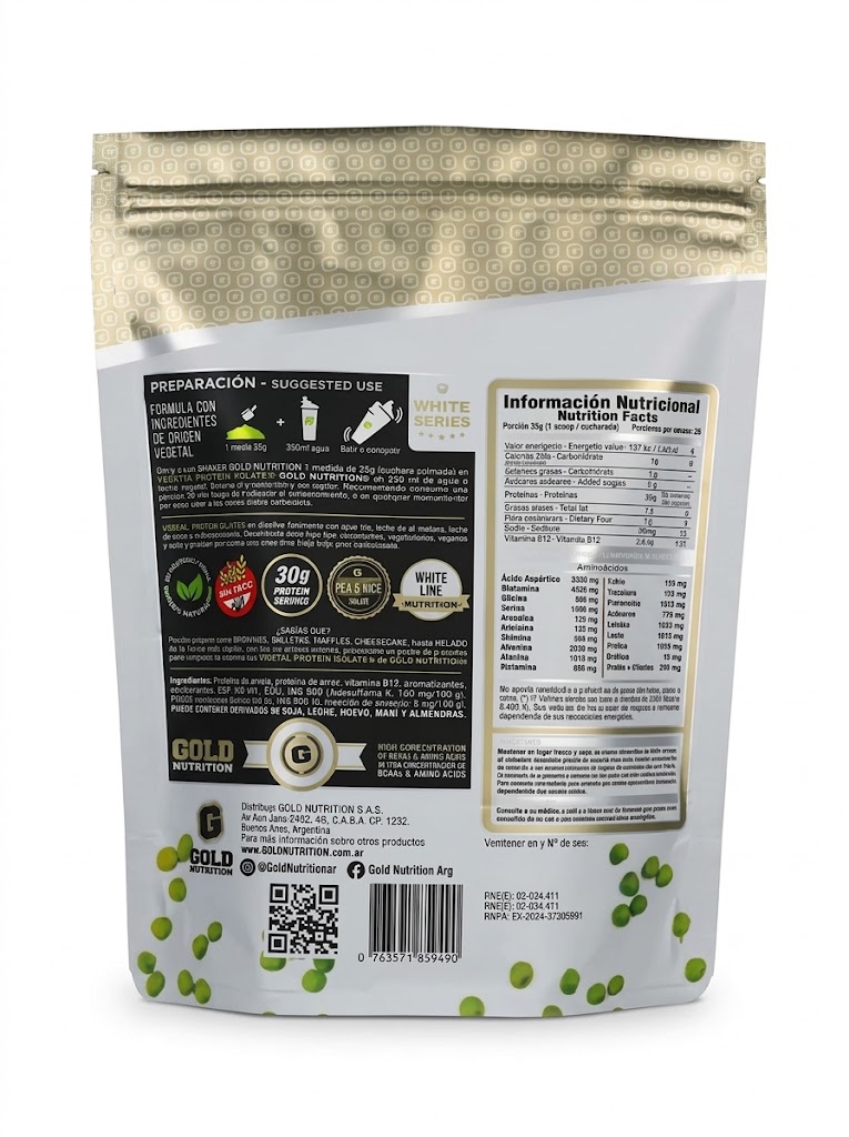 VEGETAL PROTEIN ISOLATE 2LB GOLD NUTRITION