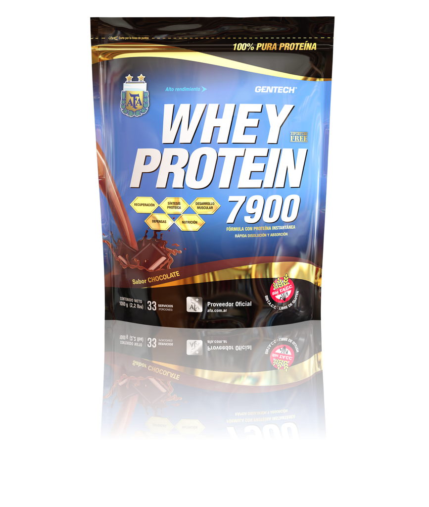 PROTEINA WHEY PROTEIN 7900 X 1KG DOY PACK GENTECH