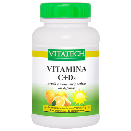 VITAMINA C + D3 X 30 COMP VITATECH