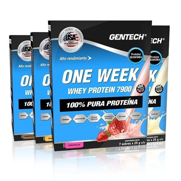 CAJA ONE WEEK PROTEINA WHEY PROTEIN 7900 GENTECH