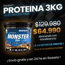 PROTEINA WHEY PROTEIN 7900 X 3kg MONSTER SIZE GENTECH (Chocolate)
