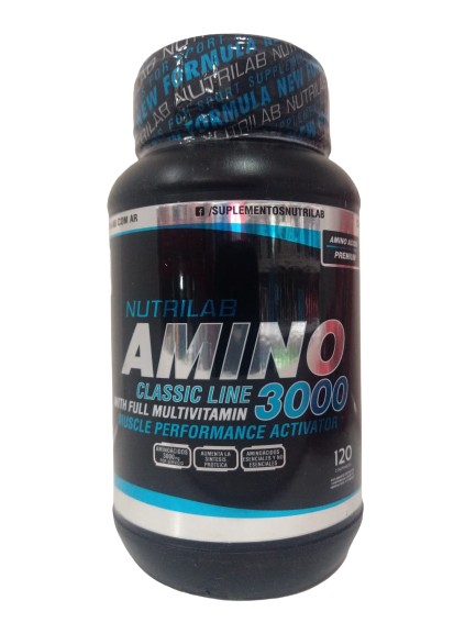 AMINOACIDOS AMINO 3000 120 COMP NUTRILAB