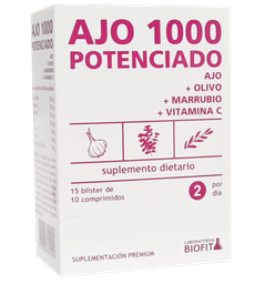 BLISTERA AJO 1000 POTENCIADO 15 B 10 COMP BIOFIT