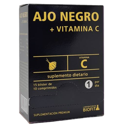 BLISTERA AJO NEGRO + VIT.C 15 B 10 C BIOFIT