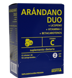 BLISTERA ARANDANO DUO 15 B 10 C BIOFIT