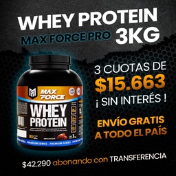 PROTEINA WHEY PRO 3kg MAX FORCE