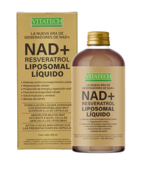 NAD + RESVERATROL LIPOSOMAL LIQUID 250ML VITATECH