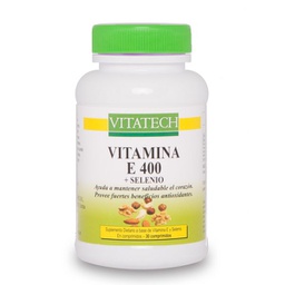 [7798139072434] VITAMINA E + SELENIO X 30 COMP VITATECH