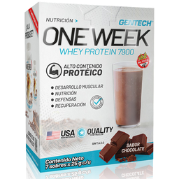 [GE42] CAJA ONE WEEK PROTEINA WHEY PROTEIN 7900 GENTECH